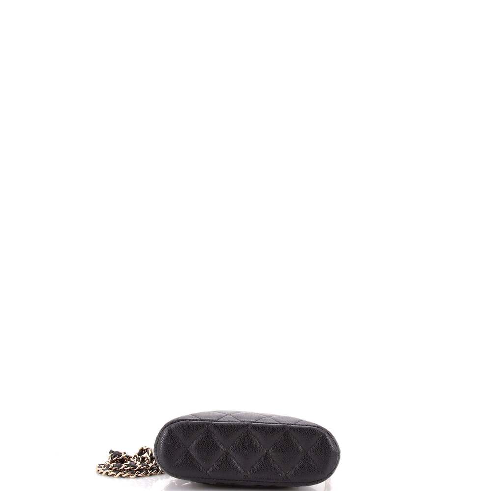 Chanel Cc Dome Zip Clutch With Chain #239860C42B - Picture 4 of 6